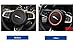 DSYCAR for Jaguar XF XE F-PACE F-TYPE Zinc alloy Car Steering wheel decoration ring sticker Decals - Red -