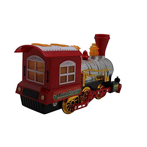 image for Forest & Twelfth Kids Bubble Blowing Toy Train, Bump & Go Steam Engine