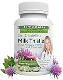 Dr. Danielle Organic Milk Thistle 30:1 Extract, Standardized to Contain 80% Total Flavonoids, Natural Silymarin Organic Silybum marianum product from Doctor Danielle, 200 count bottle