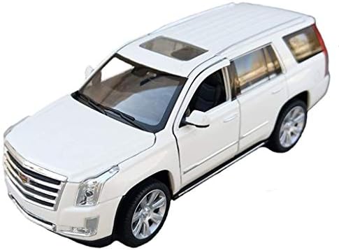 KaKaDz Wei 1:24 Cadillac Escalade SUV 2017 Sports Car Metal Car Model Ornaments Simulation Alloy Model Car Collection ( Color : White )