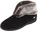 ACORN Women's Chinchilla Bootie  Black,Medium 6.5-7.5 M US
