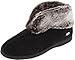 ACORN Women's Faux Chinchilla Slipper Bootie