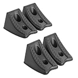 DEDC Heavy Duty Wheel Chocks for Caravan Car Wheel Stoppers Tire Chocks 4 Pack, RV Trailer ATV Truck Tire Wheel Blocks