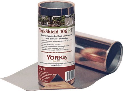 York Manufacturing Resyso312/20 Yorkshield 106 Pt Copper Deck Flashing, 12" X 20'