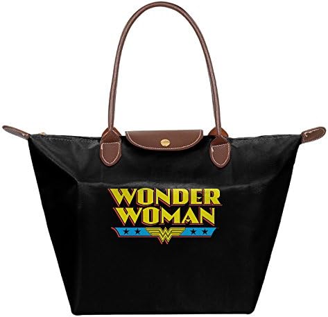Comics Wonder Woman Women's Waterproof Handbag Tote Shoulder Bags Black