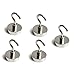 NEO Magnetics Neodymium Magnetic Hooks Stainless Steel, N50 Pack of 5, 1