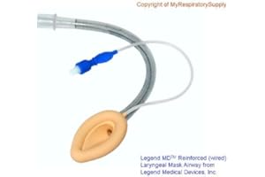 LEGEND M.D. Reinforced Flexible Legend MD Laryngeal Mask LMA, Size 3, Reusable