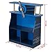 KidKraft Wooden Airplane Bookcase with Three Shelves and Spinning Propeller - Blue, Gift for Ages 3+ 29 x 10.2 x 31.8