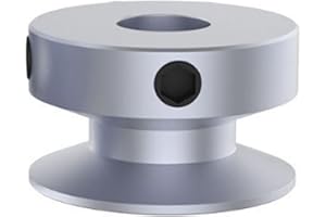 CHANCS Outer Diameter 30mm Single Groove Pulley 10mm Fixed Bore Pulley for Drilling Machine 6MM PU Round Belt