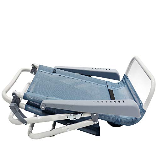 Homecall Klappbarer Strandstuhl, 7-fach verstellbar - (Blau) – Bild 6