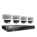 LaView 4-Megapixel (2688 x 1520) 8 Channel PoE 4K NVR Security Camera System - 4 4MP Dome IP Surveillance Cameras, 100ft Night Vision, Pre-Installed 4TB Hard Drive