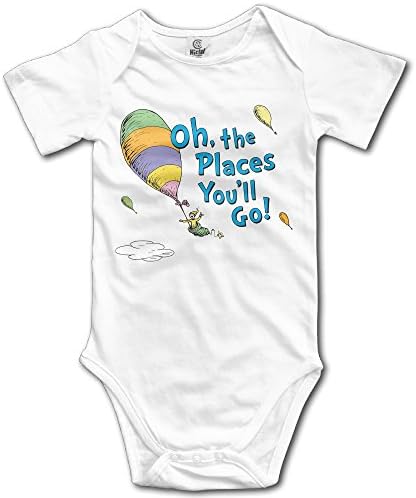 Siuwud Oh, The Places You'll Go! Baby Onesie Toddler-Bodysuits White