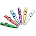 6PCS Metal Kazoo Flutes Musical Instruments Toy for Adults with 12Pieces Kazoo Diaphragms Companion with Ukulele Violin Guitar Piano