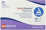 Dynarex Sensilance Safety Lancets, 28 Gauge Sterile, 100 Count