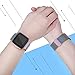 Vancle Metal Band Compatible with Fitbit Versa Bands, Stainless Steel Milanese Mesh Loop Metal Replacement Wristbands with Magnet Lock for Fitbit Versa (Rainbow, Large)
