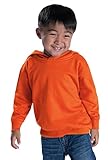 Rabbit Skins Fleece Blank Toddler Pullover Fleece Hoodie [Size 2T] Orange Long Sleeve Sweatshirt