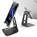 Skomet Aluminum Adjustable Multi-Angle Phone Stand, Holder, Dock - for iPhone, Samsung, and Other Smartphone Devices - Black