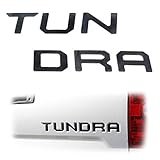 iJDMTOY Black Finish 3D 6pcs Tailgate Letter Inserts For 2014-up Toyota Tundra (Made w/ 1.5mm Hard Plastic not A Paper Decal)