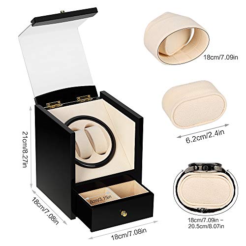 Automatic Watch Winder Box Luxury Wooden Storage Case