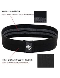 Strainho - Banda de resistencia de tela enrollable - Bandas de ejercicio para piernas y trasero - Bandas de fitness para pilates, yoga, rehabilitación de lesiones, terapia y entrenamiento de ejercicio general