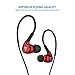 Cehensy 5826375 in-Ear Noise Isolation Headphones with Mic On-Ear Earphones Wired Earbuds Dual Dynamic Drivers, Hi-Fi Stereo Bass Headphones for iPhone, iPod, iPad, Samsung and Other Android Phones