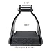 AJ Tack Wholesale Endurance Trail Stirrups Horse Trail Riding Light Weight Polymar Cushioned Foot Pad 1.875 Inch Neckthumb 1