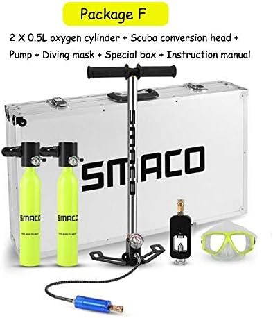 XIAYJ Mini Diving Scuba Cylinder Air Tank Valve Respirator Box Diving Equipment Snorkeling Underwater Breathing Accessory