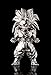 TAMASHII NATIONS Bandai dz-08 Super Saiyan 3 Son Goku Dragon Ball Z, Bandai Absolute Chogokin Small Metal Statue