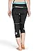 LAMEDA Women's Capri Leggings Compression Tights Gel Padded
