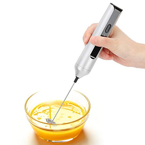 Handheld elektrische Milchaufschäumer, USB-Aufladung Eggbeater Milchaufschäumer Drei-Gang-Einstellmixer Mixer… – Bild 3