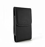 Premium Vertical Leather Case with Magnetic Closure with Belt Clip for Microsoft Lumia 640 XL (Plus Size Fits Phone with Thick Cover Otterbox Defender Case/ Symmetry/ Commuter/ Lifeproof Case on, NOT for Phone without Cover on It )