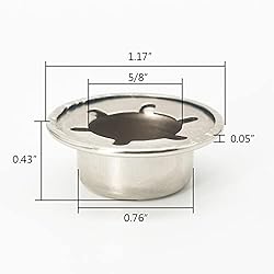 Alamic Push on Pushnut Cap Stud 5/8 Inch Axle Cap