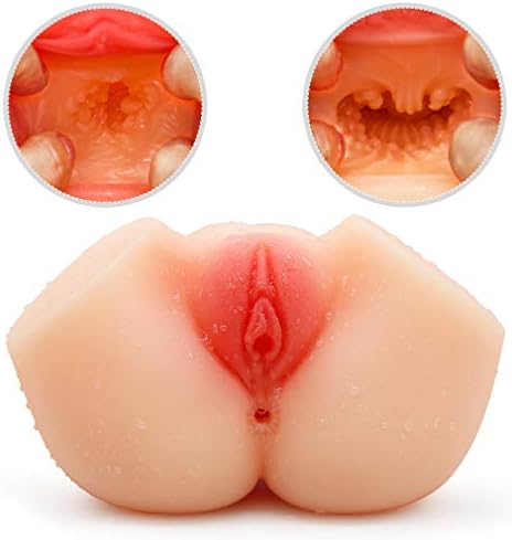 Lifesize Female Torso Enitity Live Dolls for Men Male Lifelike 3D Male Toys Safe Silicone Massaging Wand (Color : Skin)