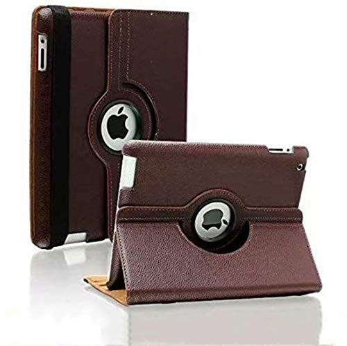 SuperLite 360 Degrees Rotating Stand Leather Case for Ipad 2/3/4, brown