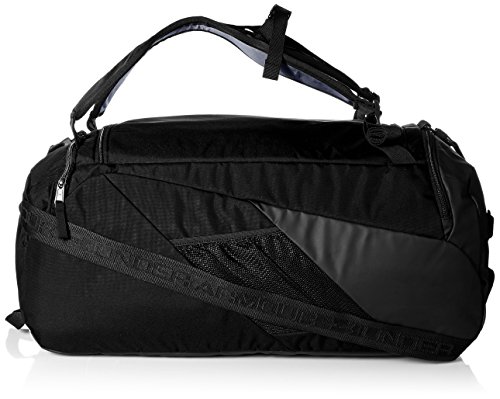 Under Armour Contain 4.0 Backpack Duffle, Black (001)/Silver, One Size