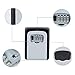 ZHEGE Key Lock Box Wall Mounted, 4 Digit Combination Lock Box for Realtors, Contractors, Spare House Key Outside (Black)