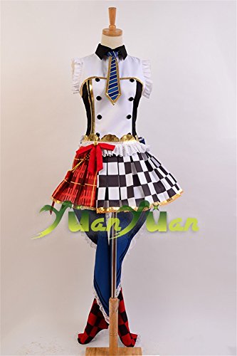 Ya-cos LoveLive! Rin Hoshizora Cafe Maid Uniform Cosplay Costume - Image 3