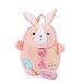 Me Too Girls Backpack Toddler Leash Backpack for Girls Easter Plush Bunny Toys Pink Backpack 11 Inches with Traction Rope