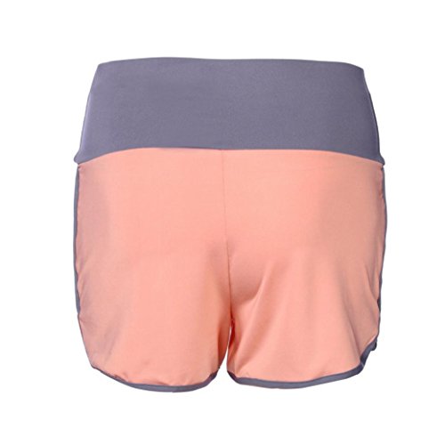 Jushye Clearance!!! Women's Yoga Sport Shorts, Ladies Summer Running Pants Cropped Leggings Short Pant Stretch Trousers (Orange, M) - Thumbnail 4