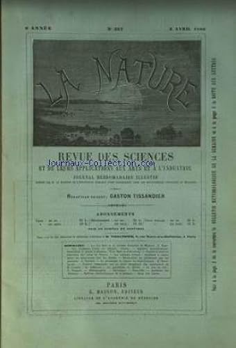 Download NATURE (LA) [No 357] du 03/04/1880 - LES ILES SOLO ET LA MISSION FRANCAISE DE MALAISIE - HAMY - LES ELEPHANTS D'ASIE EN AFRIQUE - CARTER - PAUL BERT ET D'ARSONVAL - LES MOTEURS ANIMES - MACHINES A COUDRE MISES EN MOUVEMENT PAR DES CHIENS DESTRUCTION DU PHYLLOXERA PAR SES PARASITES - PASTEUR - LE TUNEL DU SAINT-GOTHARD - HOSPITALIER - EXPERIENCES DE M. CROOKES - GUERHARD - LA PORCELAINE DE SEVRES - LA MER DE LAIT - PORMAIN. PDF