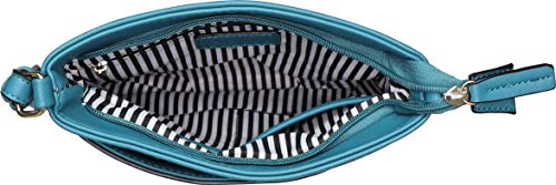 B BRENTANO Vegan Medium Crossbody Handbag Purse (Quetzal Green)