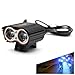 TFCFL 5000 Lumens LED Bike Front Light Waterproof Rechargeable Super Bright Cycling Bike Light Bicycle Double Lights Headlight