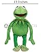 Alpha Products Kermit The Frog Doll - Medium Size (16 inch Length) Soft Plush Stuffed Doll - Green (Emerald) Color - from