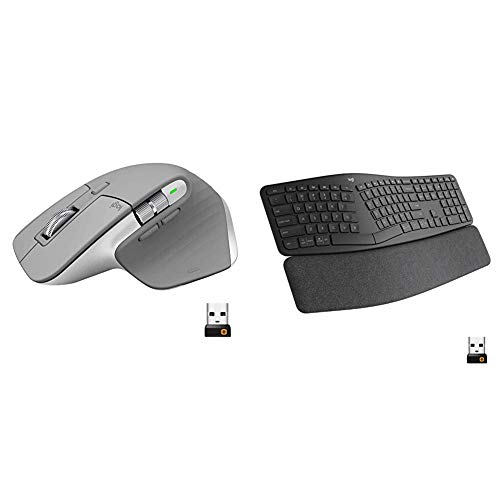Logitech MX Master 3 Advanced Wireless Mouse Mid Grey & Ergo K860
