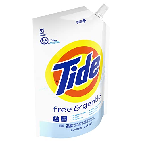 Tide Free & Gentle Laundry Detergent Liquid Soap, 93 Loads (New
