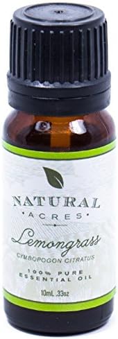 Lemongrass Essential Oil - 100% Pure Therapeutic Grade Lemongrass Oil by Natural Acres - 10ml