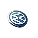 Bross BDP525 2 Pieces Car Key Logo Auto Emblems Dia:1.4cm Car Styling Sticker, Blue Color for VW Golf Rabbit Bora Polo Touran Tiguan Jetta Passat