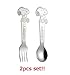 OSK Peanuts Snoopy Kids Spoon & Fork Set SN-3 & SN-4