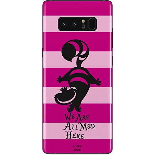 Skinit Decal Phone Skin for Galaxy Note 8 - Officially Licensed Disney Cheshire Cat We are All Mad Here Design