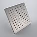 KES J213-2 ALL METAL 8-Inch Shower Head Fixed Mount Rainfall Style Stainless Steel Square, Brushed Nickel
